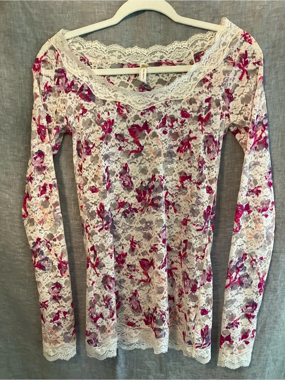 Free People Y2K Lace Layering Top